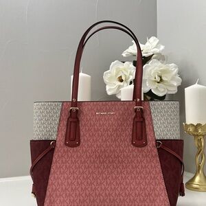 Michael Kors Voyager EW tote cinnamon mlt